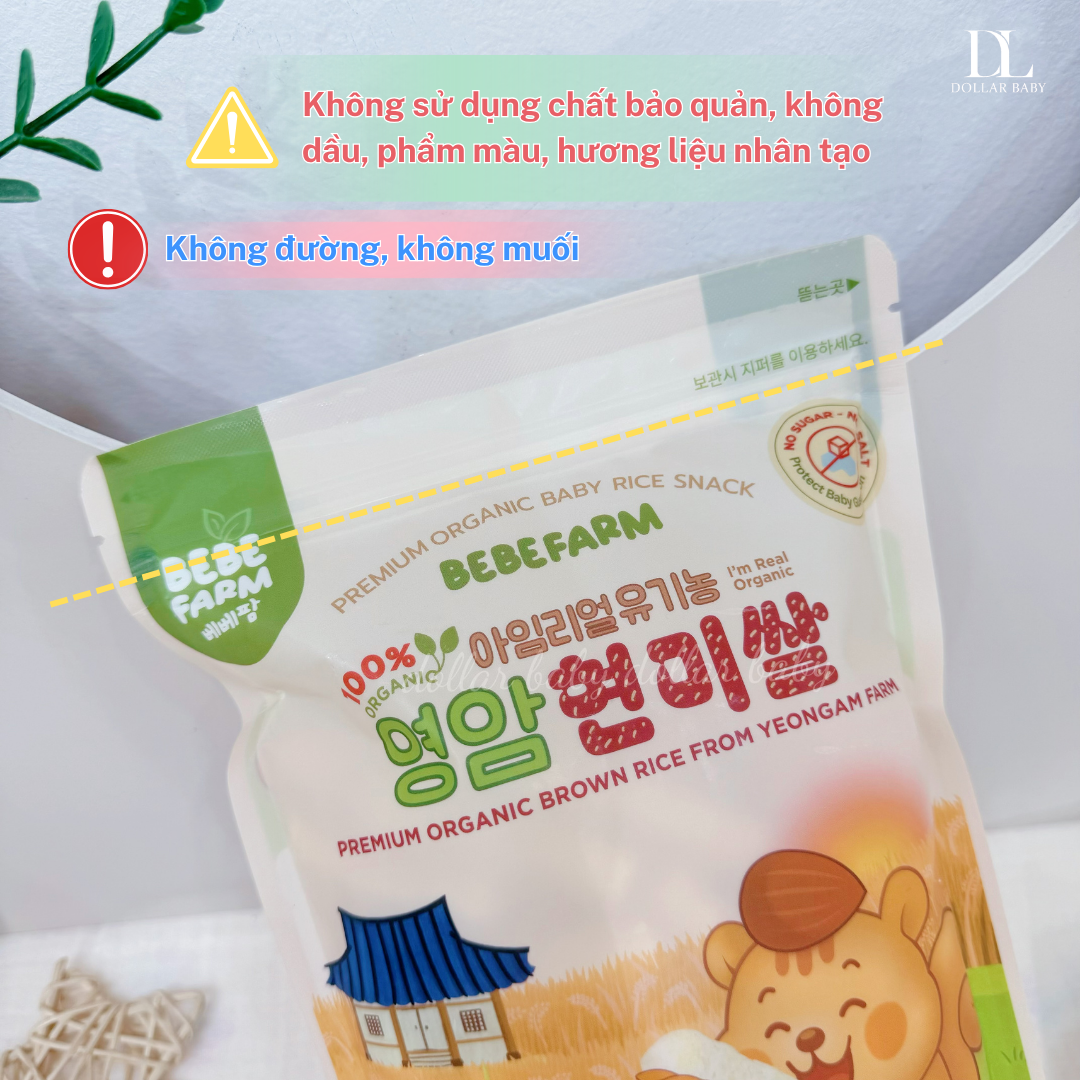  Bánh Ăn Dặm Bebefarm Hữu Cơ Organic 100% 