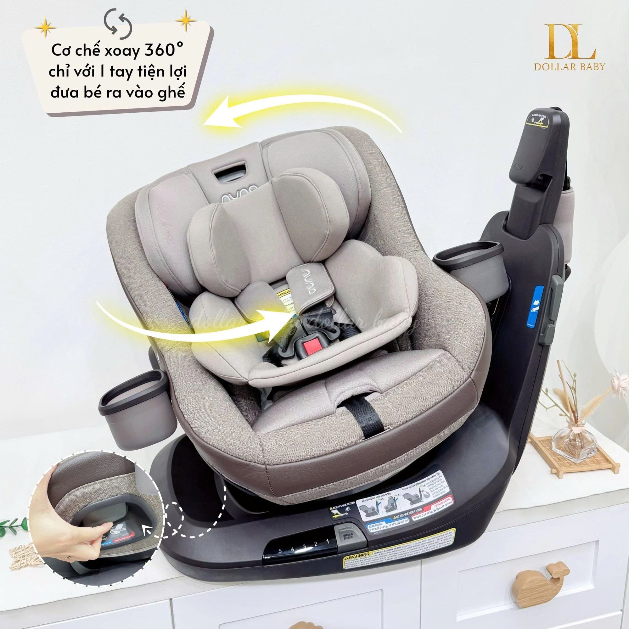  NUNA - Ghế Ô Tô REVV MAXX (45-124cm Tuổi) 