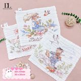  Set 3 Khăn Sữa Cotton Bubble Tree 