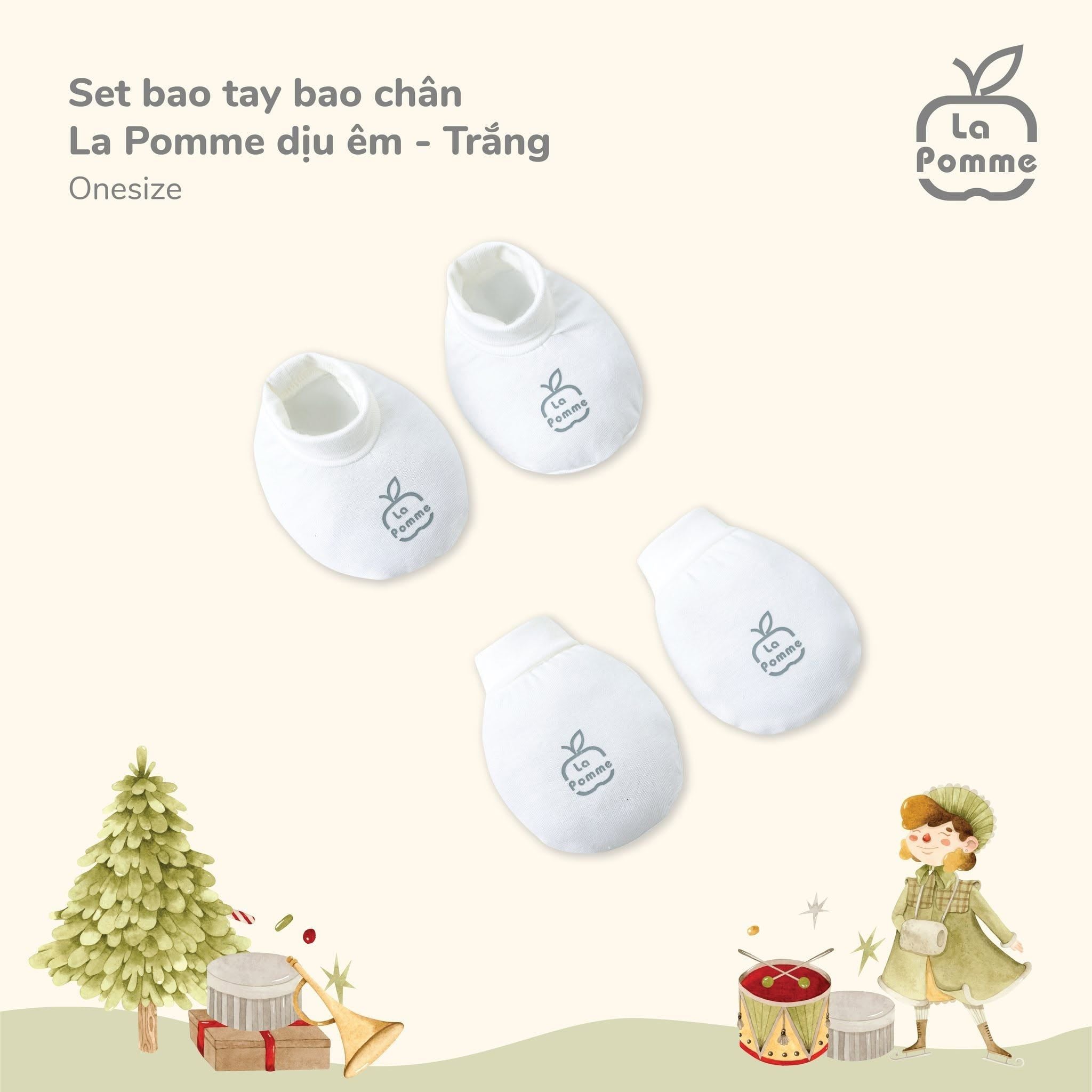  LA POMME - Set bao tay bao chân dịu êm 