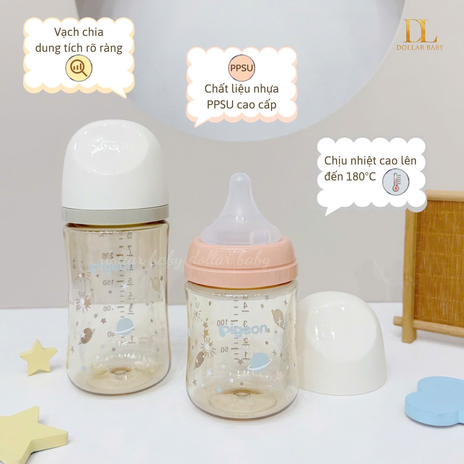  Bình Sữa Pigeon PPSU Softouch 