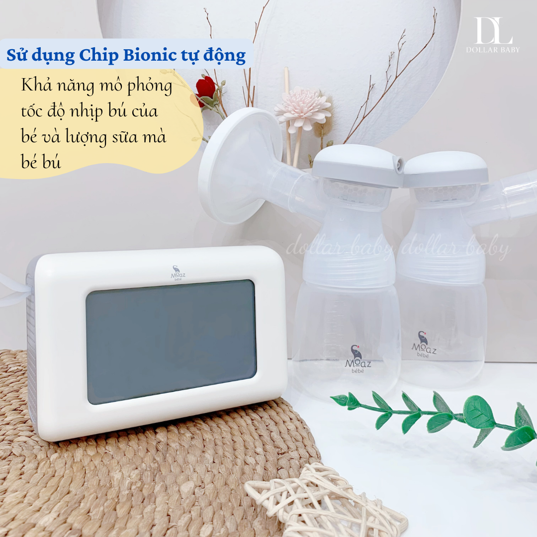  MOAZ BÉBÉ - Máy Hút Sữa Điện Đôi - MB092 