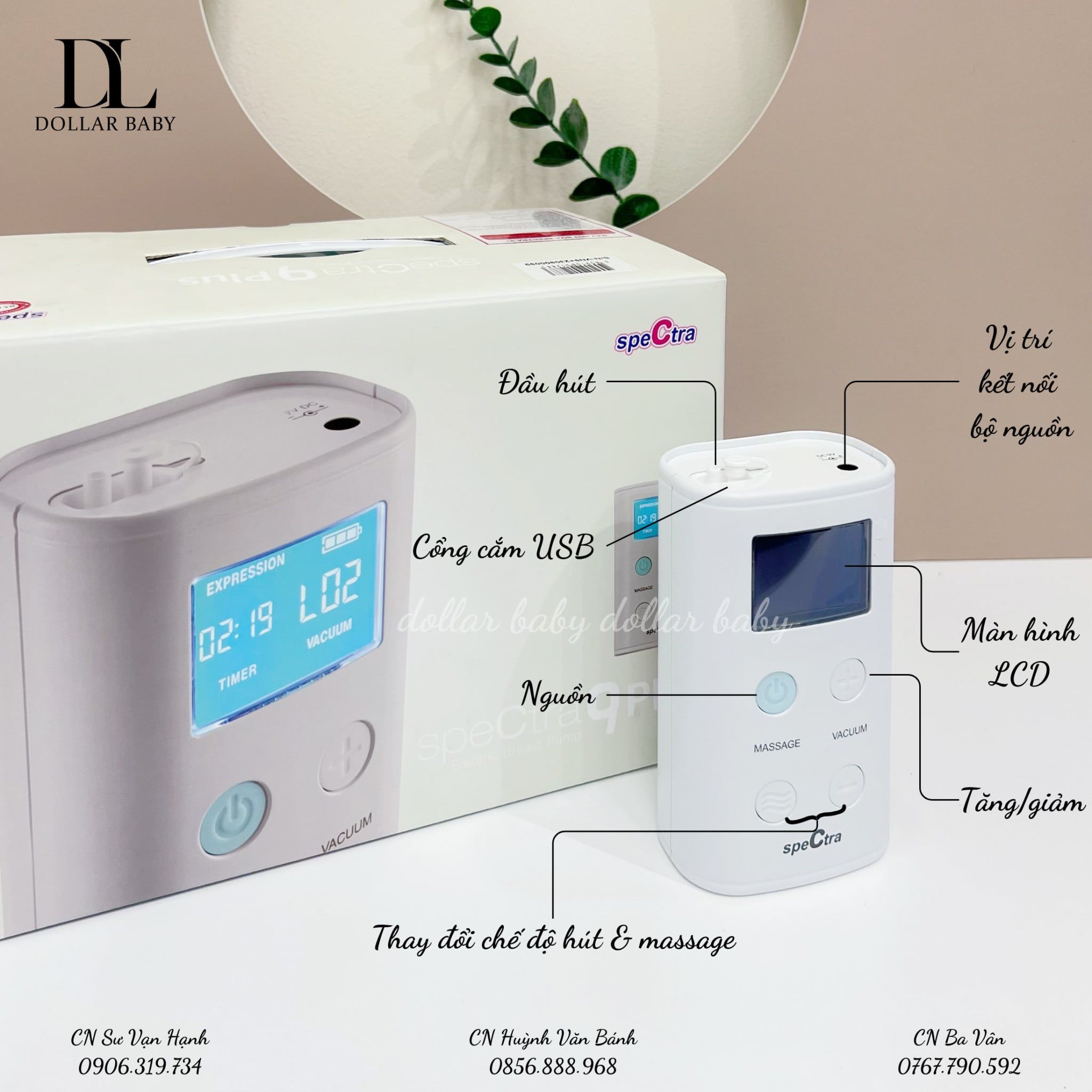  Máy Hút Sữa Điện Đôi Spectra - 9PLUS 