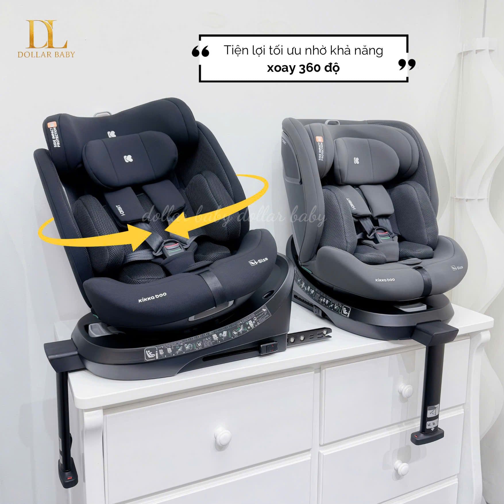  Ghế ô tô KIKKABOO i-Size i-Orbit 2025 (40-150cm) 