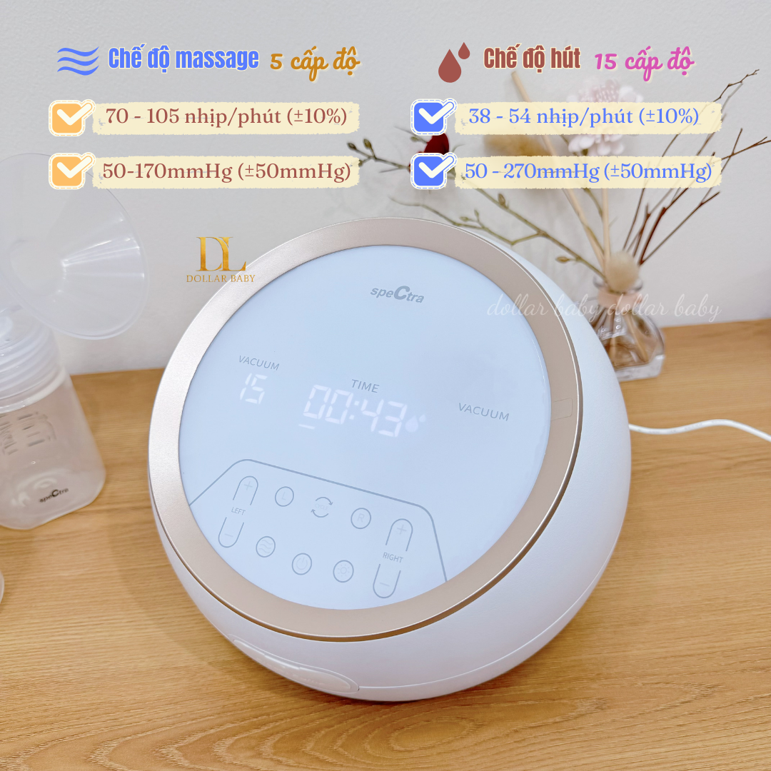  SPECTRA - Máy hút sữa điện đôi Dual S 