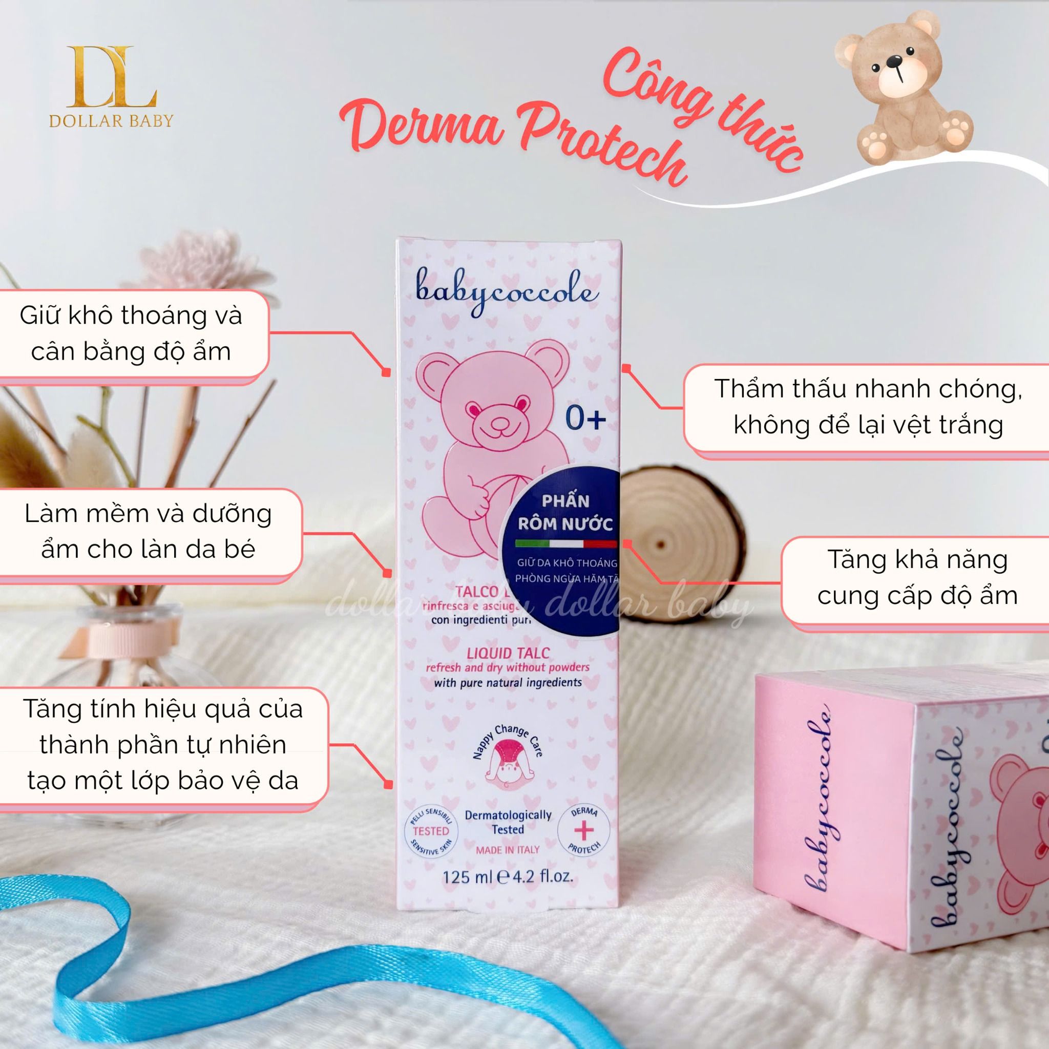 BABYCOCCOLE - Phấn rôm nước 