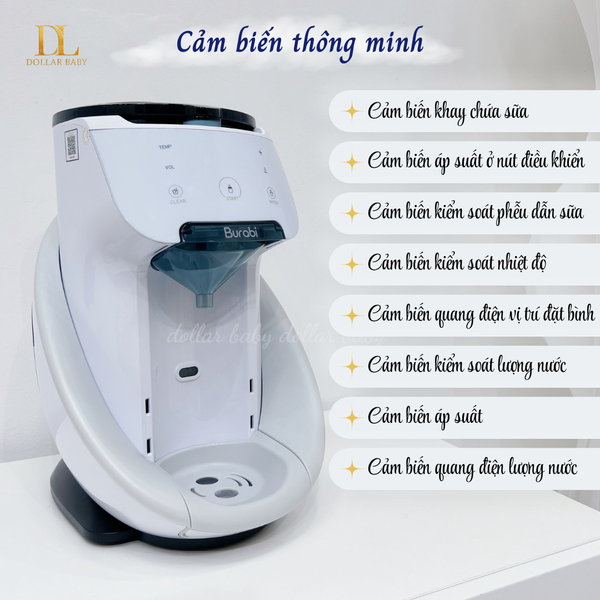  Máy pha sữa Burabi Plus (Phiên bản có kết nối Wifi) 