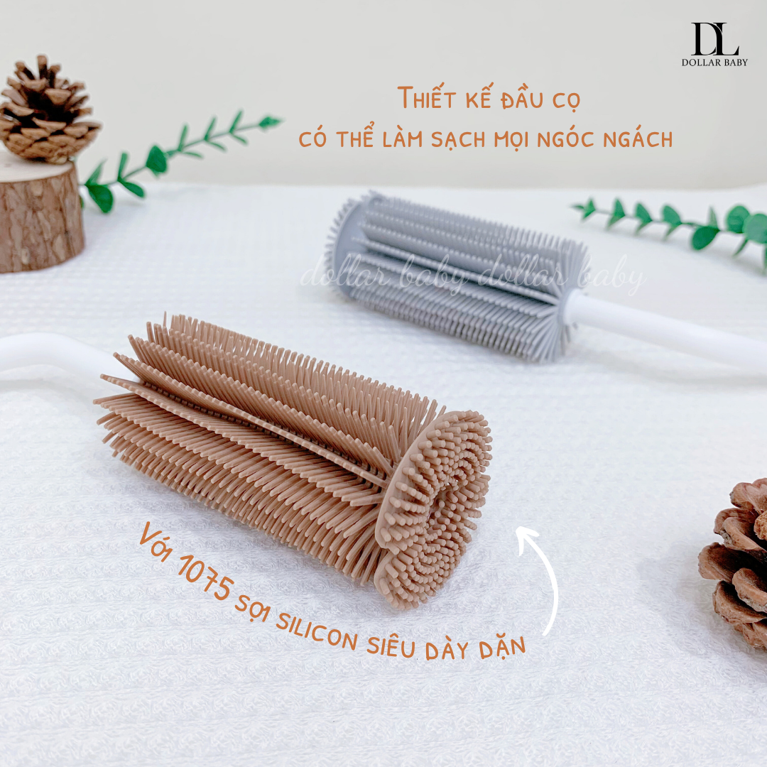 HONPER - Set 2 Cọ Rửa Bình Silicon 
