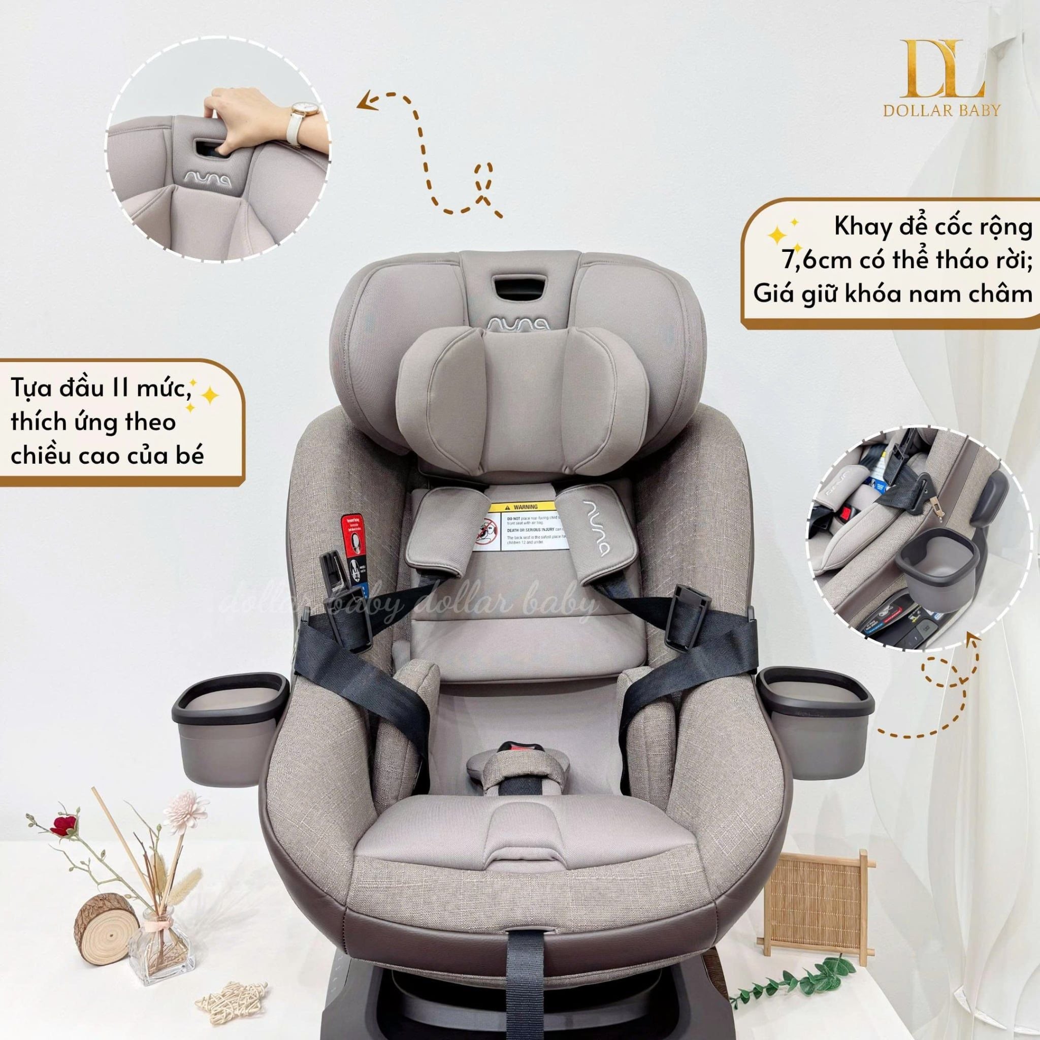  NUNA - Ghế Ô Tô REVV MAXX (45-124cm Tuổi) 