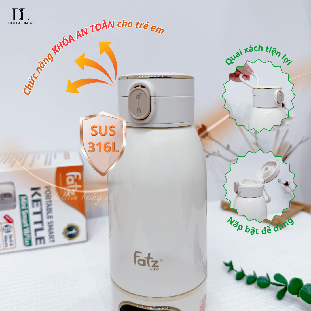  FATZ BABY - Bình đun và hâm nước di động Mini Smart 18 Plus 