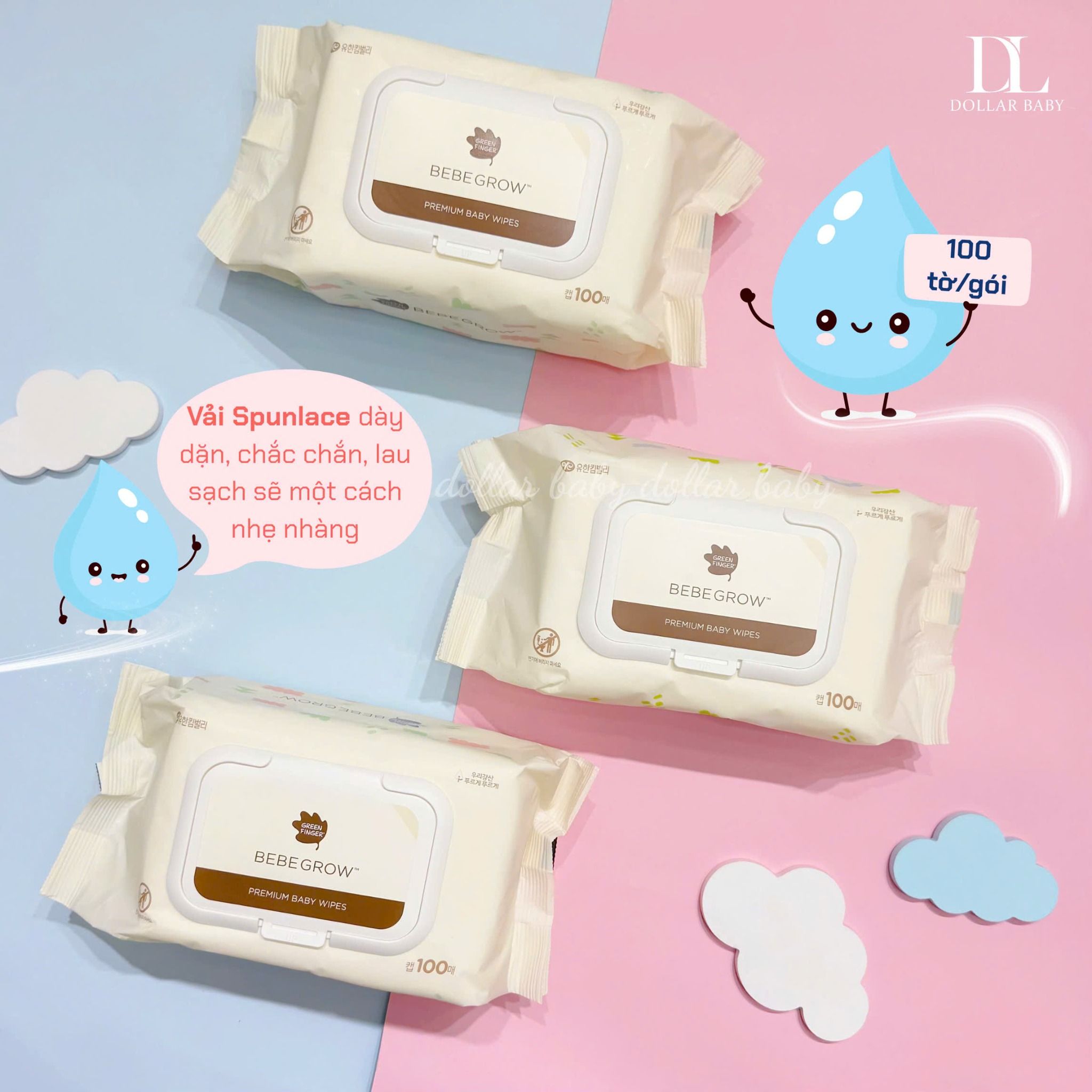  Khăn Ướt Bebegrow Green Finger 