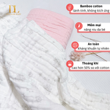  HRNEE - Khăn Xô Nhăn Muslin Size Đại 