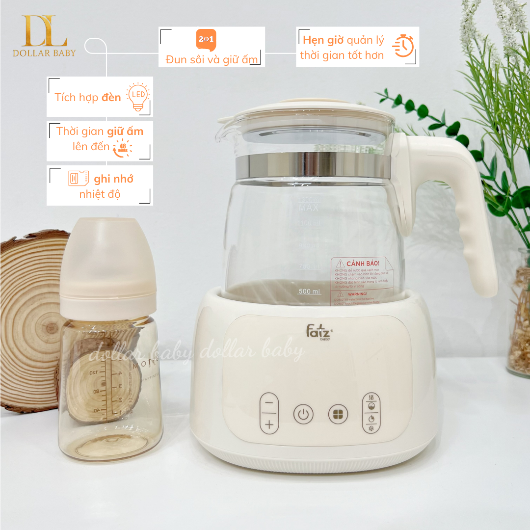  FATZ BABY - Bình Đun Và Hâm Nước Điều Khiển Từ Xa - Quick 16 Plus 