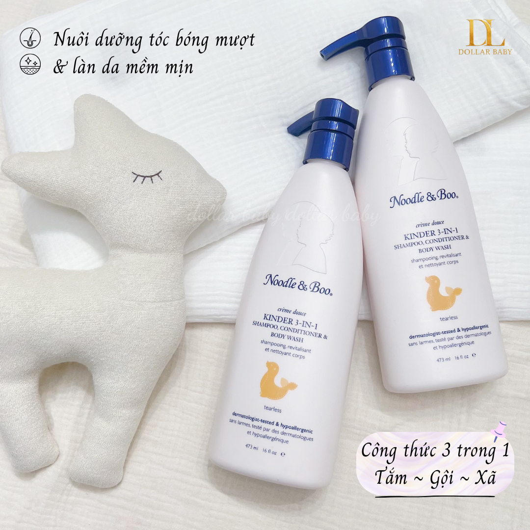  Sữa Tắm Gội Xả 3IN1 KINDER Cho Bé Từ 1 Tuổi 