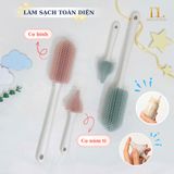  Bộ Cọ Bình Sữa, Núm Ti Silicone  Mother - K 