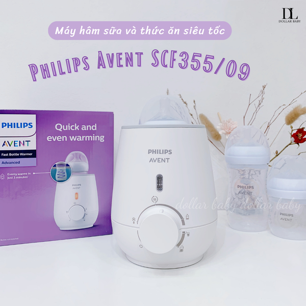  Philips Avent Advanced - Máy hâm sữa và thức ăn siêu tốc SCF355/09 