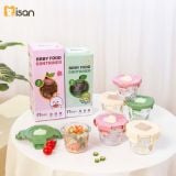 Hũ thuỷ tinh tròn nắp nhựa có khoá Misan - 180ml 