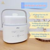  BEAR - Nồi Nấu Chậm 1L Kèm Xửng Hấp - SC-4H10E 