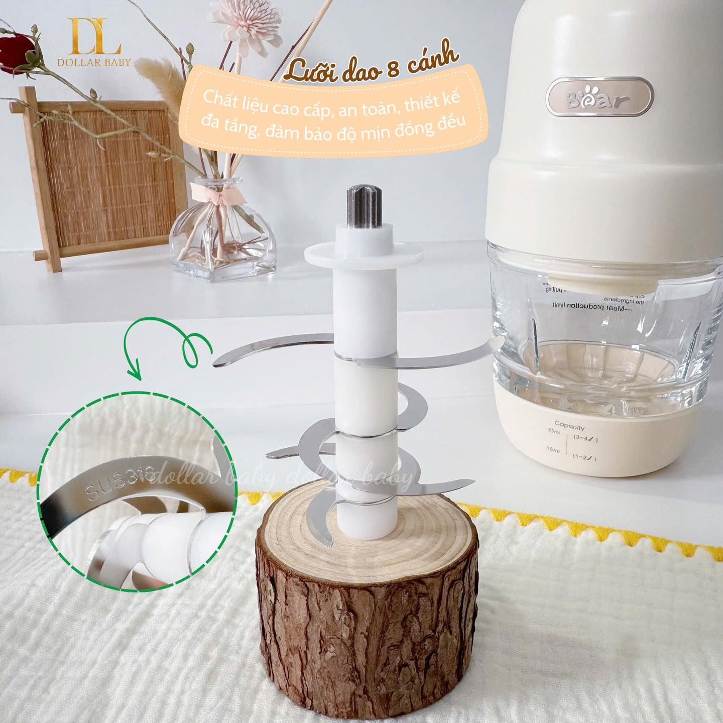  Máy Xay Ăn Dặm Bear 0.3L CH-4H02S 