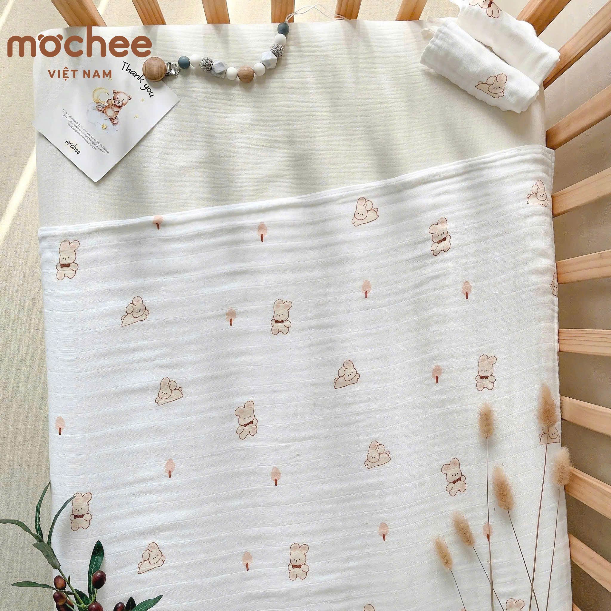  MOCHEE - Khăn tắm sợi tre 3 lớp 