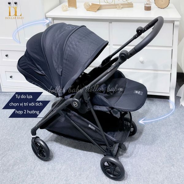  Xe Đẩy 2 Chiều Cybex Melio 3 Carbon 