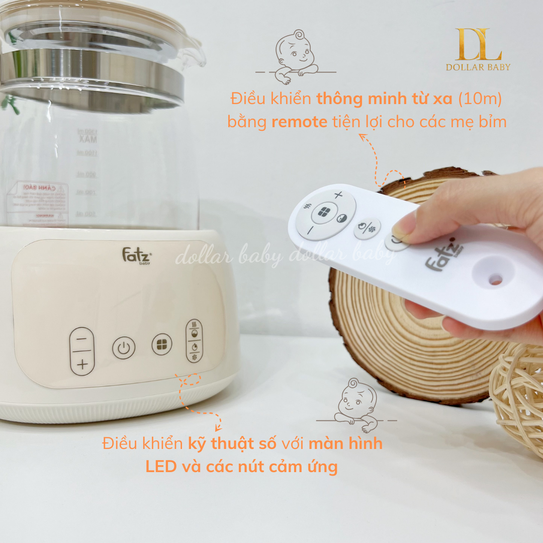  FATZ BABY - Bình Đun Và Hâm Nước Điều Khiển Từ Xa - Quick 16 Plus 
