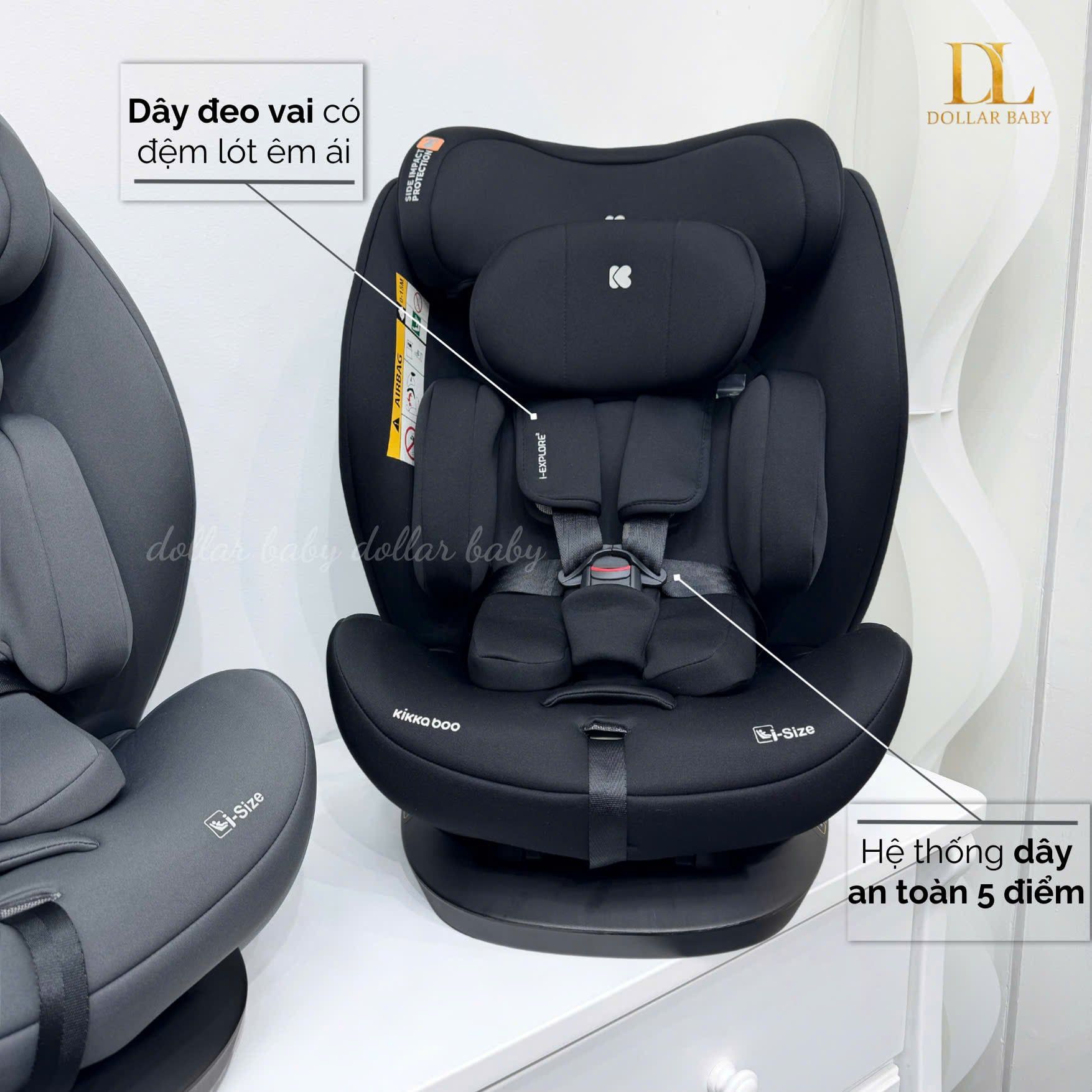  Ghế ô tô KIKKABOO i-Size i-Explore 2 (40-150cm) 