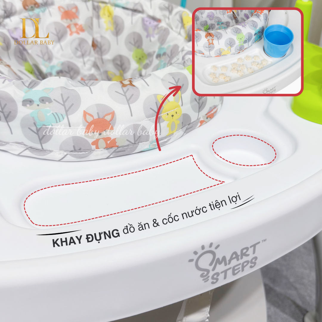  Ghế nhún kèm đồ chơi 3 trong 1 