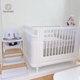  Cũi Gỗ Cao Cấp VICTORIA Trắng ( ELLIE ) 