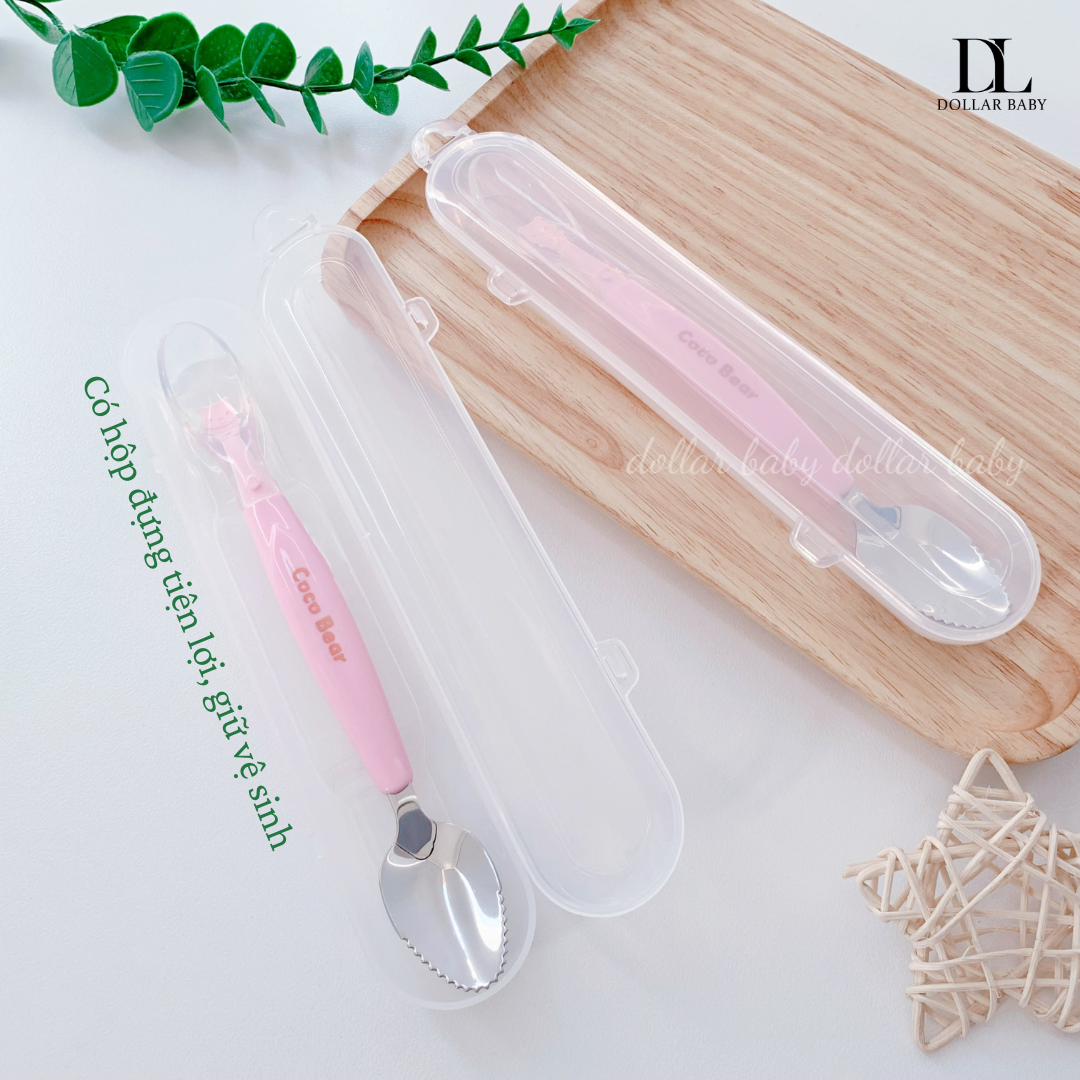  Thìa nạo hoa quả 2 đầu CocoBear 