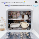  MOAZ BÉBÉ - Máy tiệt trùng sấy khô bình sữa bằng tia UVC-ION - MB089 