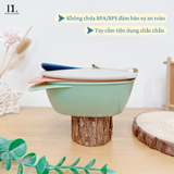  TOMMEE TIPPEE - Bát Ăn Dặm Có Nắp Kèm Thìa Easy Scoop Cho Bé Từ 6 Tháng (Set 2 Cái) 