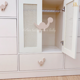  Tủ Gỗ Ngăn Kéo Khủng Long Cánh Mây 3 Ngăn 