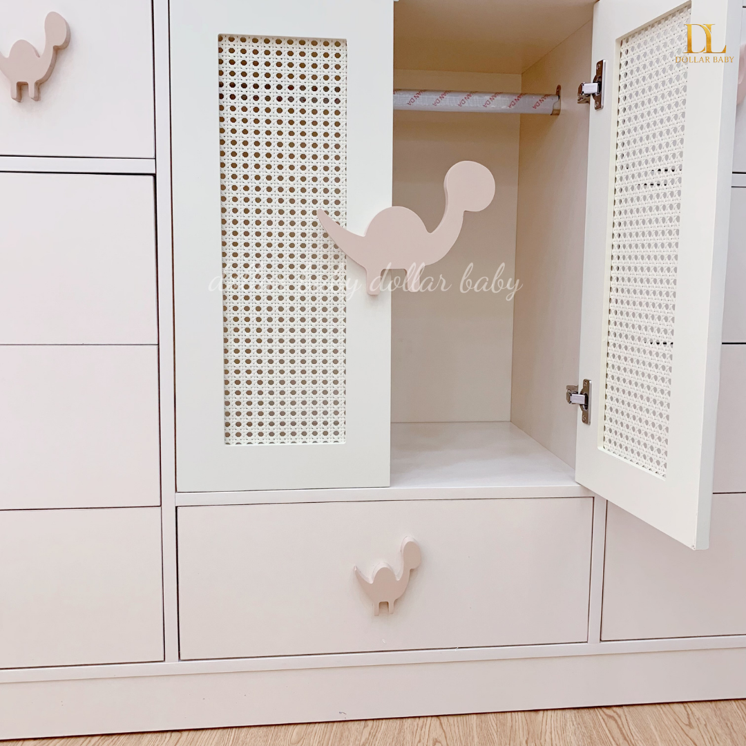  Tủ Gỗ Ngăn Kéo Khủng Long Cánh Mây 3 Ngăn 