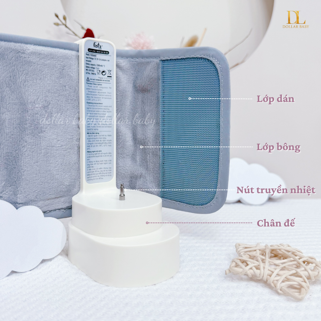  FATZ BABY - Dụng Cụ Hâm Sữa Cầm Tay Không Dây - Ready 6 