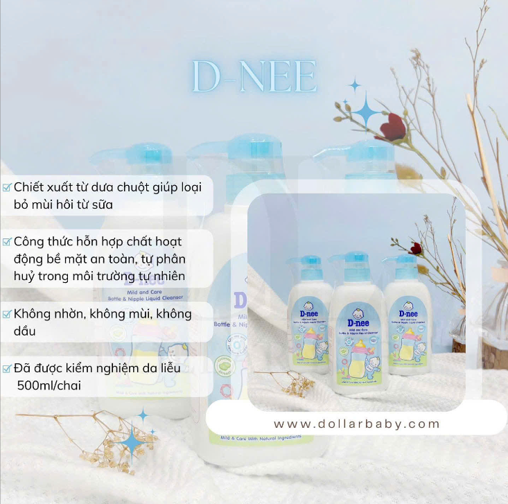  NƯỚC RỬA BÌNH SỮA VÀ RAU QUẢ DNEE 