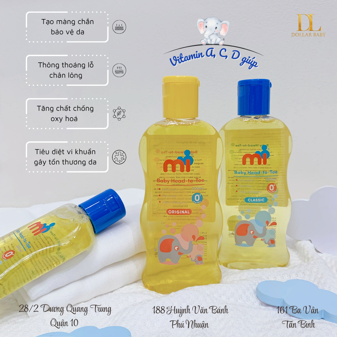  Sữa Tắm Gội Em Bé Mi Classic 
