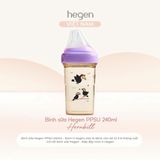  Bình sữa Hegen PPSU Hoạ Tiết - Purple 