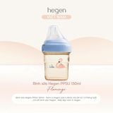  Bình sữa Hegen PPSU Hoạ Tiết - Blue 
