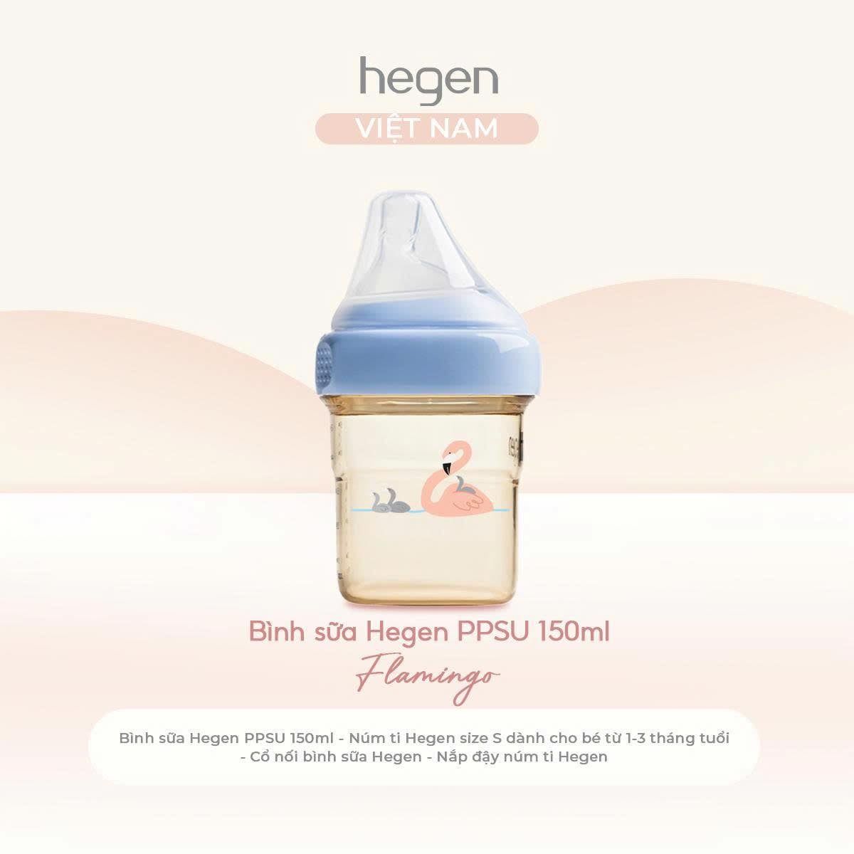  Bình sữa Hegen PPSU Hoạ Tiết - Blue 
