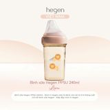  Bình sữa Hegen PPSU Hoạ  Tiết - Pink 