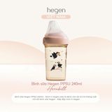  Bình sữa Hegen PPSU Hoạ  Tiết - Pink 
