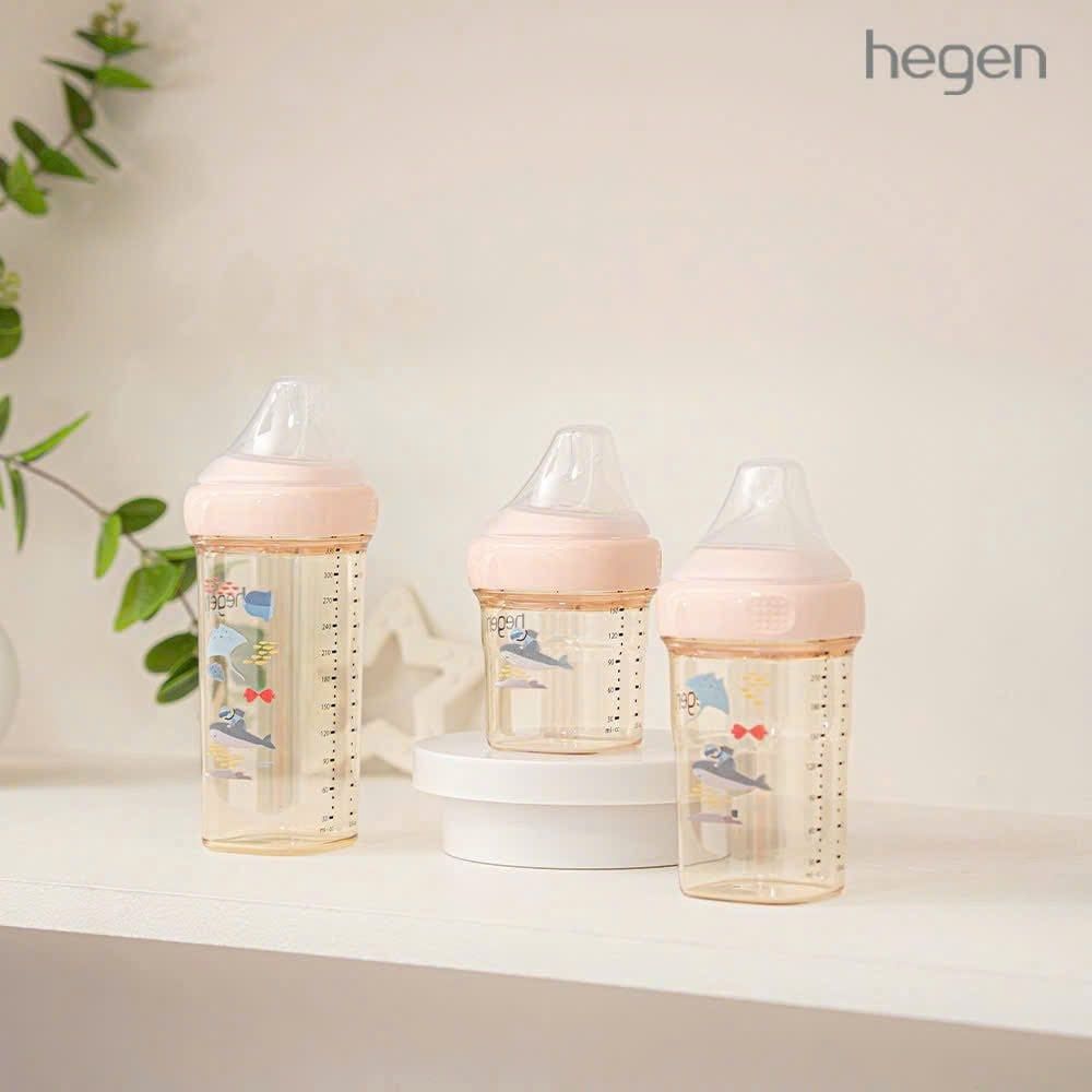 Bình sữa Hegen PPSU Hoạ  Tiết - Pink 