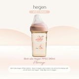  Bình sữa Hegen PPSU Hoạ  Tiết - Pink 