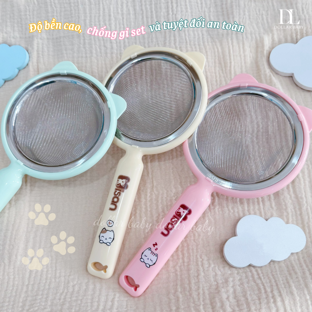  MISAN - Rây lọc cháo Kitty the chef - 11 cm inox 304 