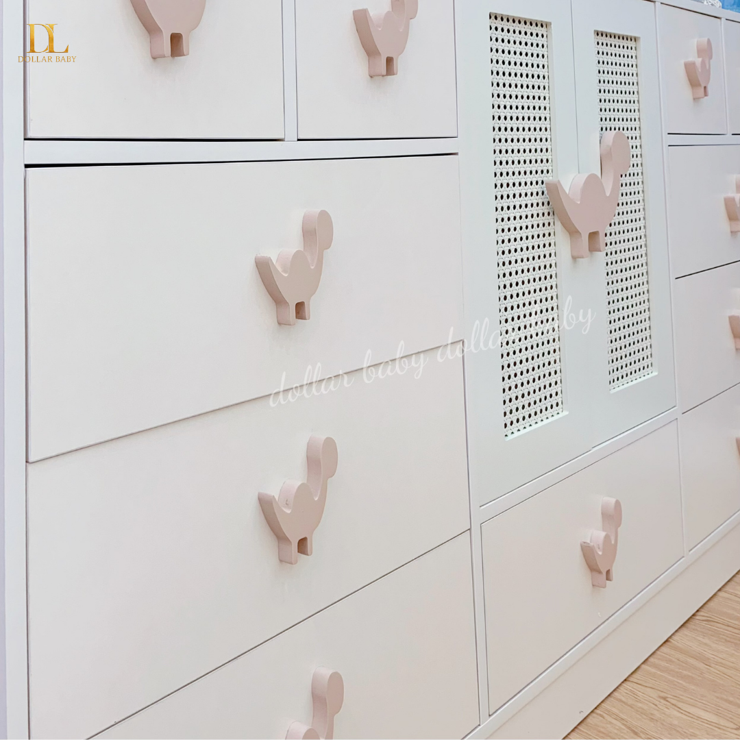  Tủ Gỗ Ngăn Kéo Khủng Long Cánh Mây 3 Ngăn 
