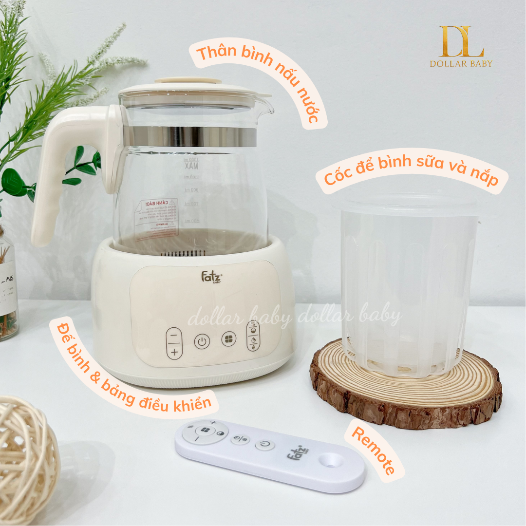  FATZ BABY - Bình Đun Và Hâm Nước Điều Khiển Từ Xa - Quick 16 Plus 