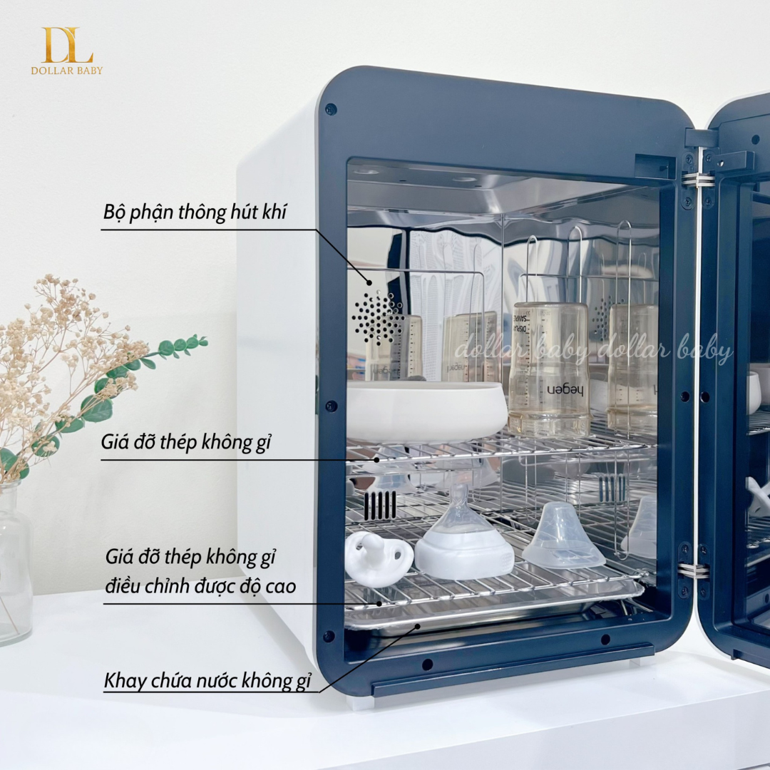  Máy tiệt trùng sấy khô bình sữa UV LED Haenim 4G 