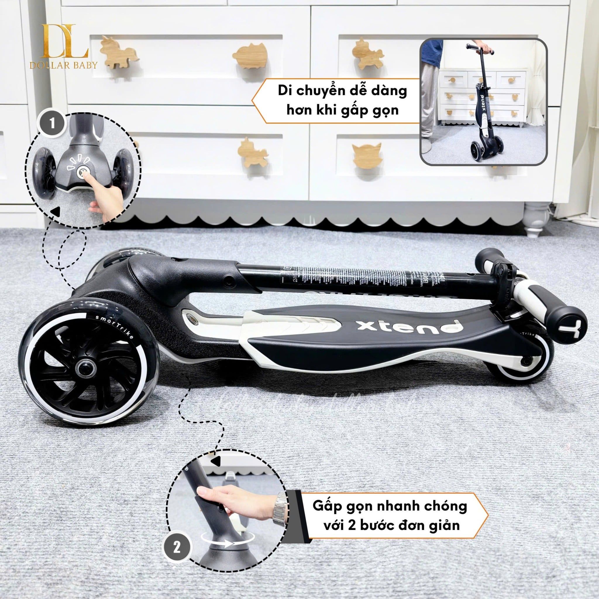  SMARTRIKE - XE TRƯỢT TRẺ EM XTEND RIDE-ON 
