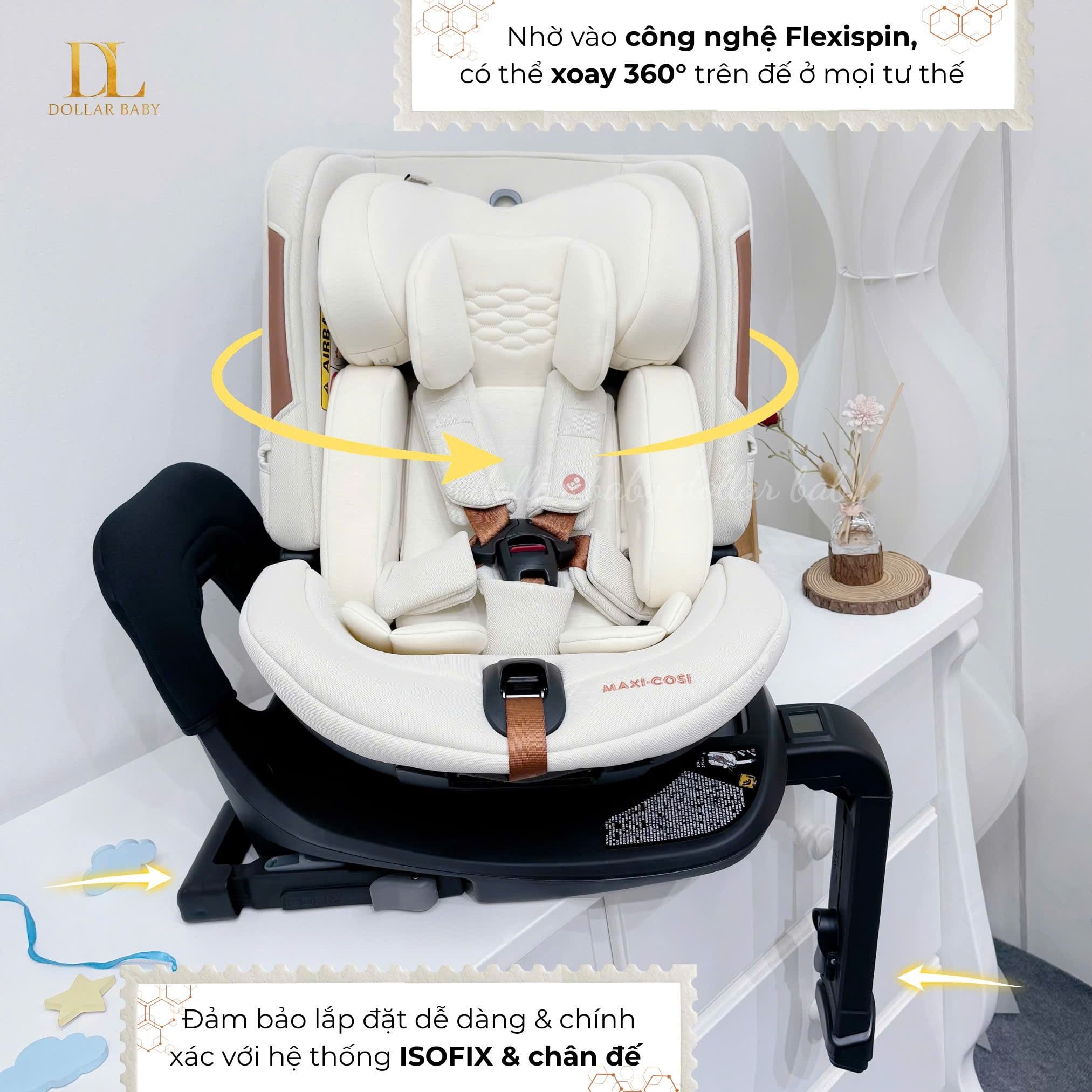  MAXI-COSI - Ghế ngồi ô tô Spinel 360 Plus (0 – 12 tuổi) 